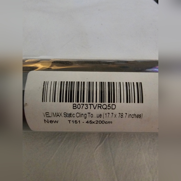 Black Tint Static Cling Window Flim - Picture 2 of 3